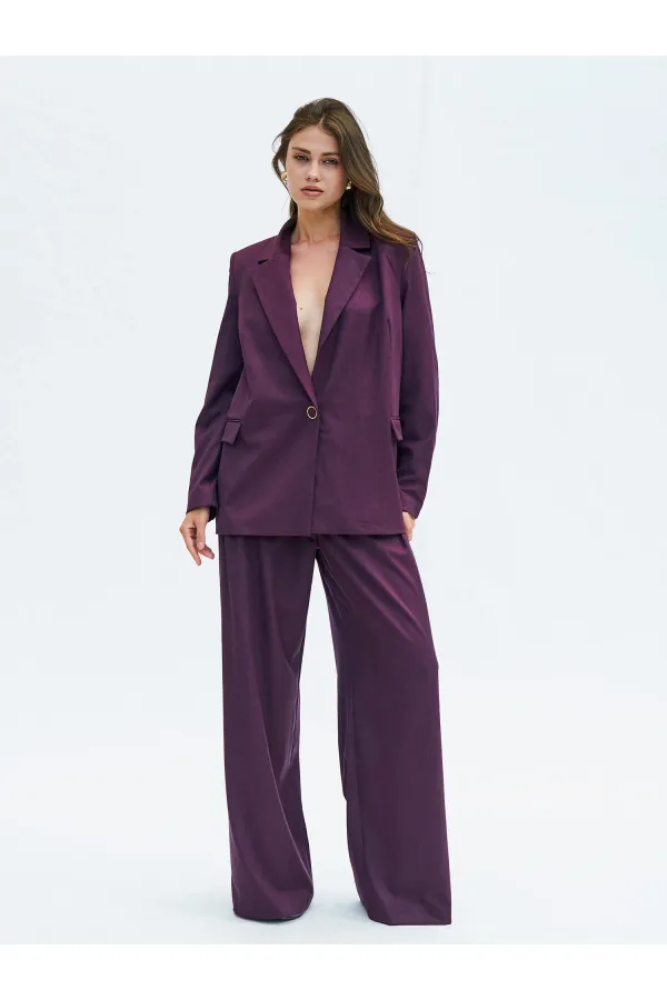 130984 Veste blazer à un bouton