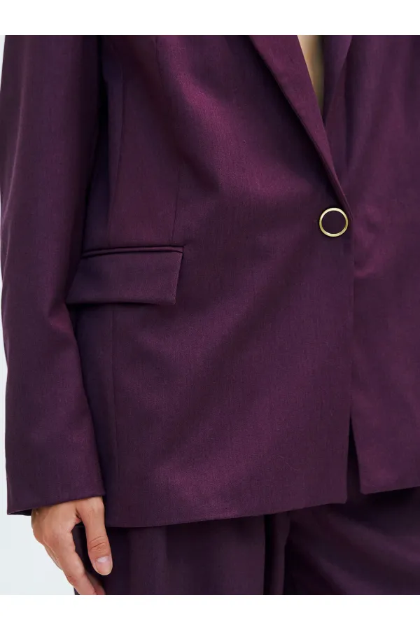 130984 Veste blazer à un bouton