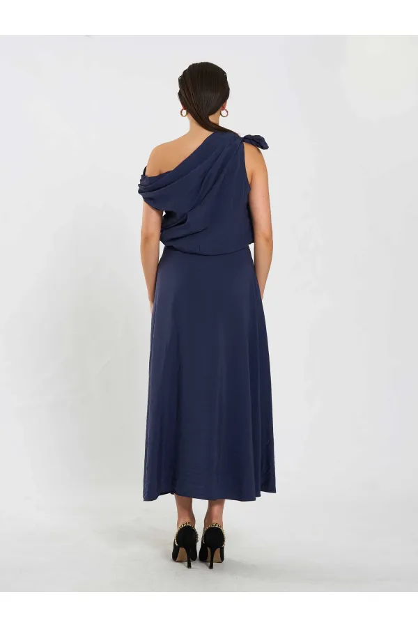 Jupe midi à volants 041162