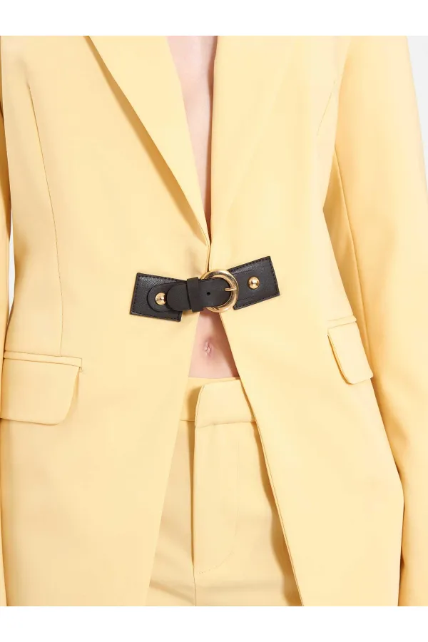 131066 Stella Jacket with Front Belt Buckle