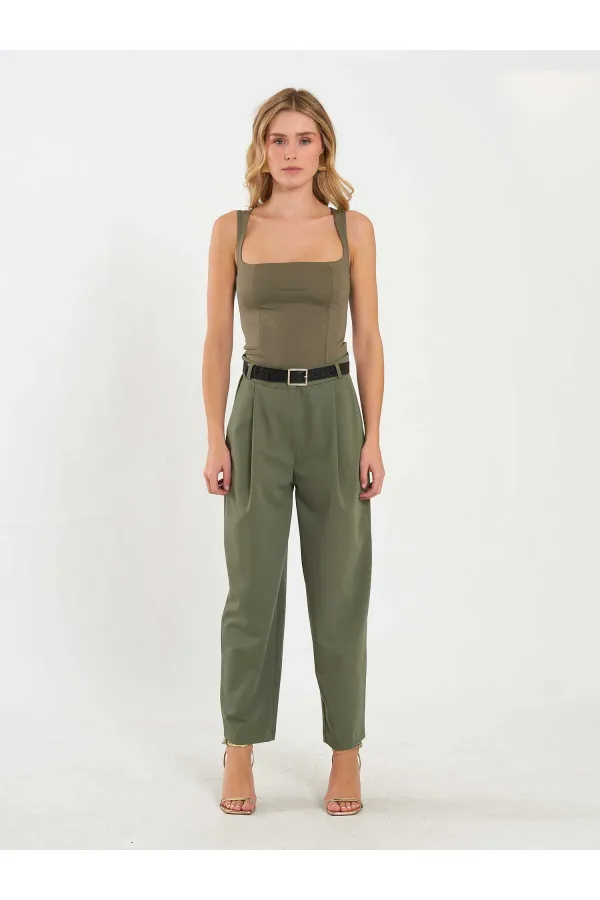 071857 Square Neck Strappy Blouse