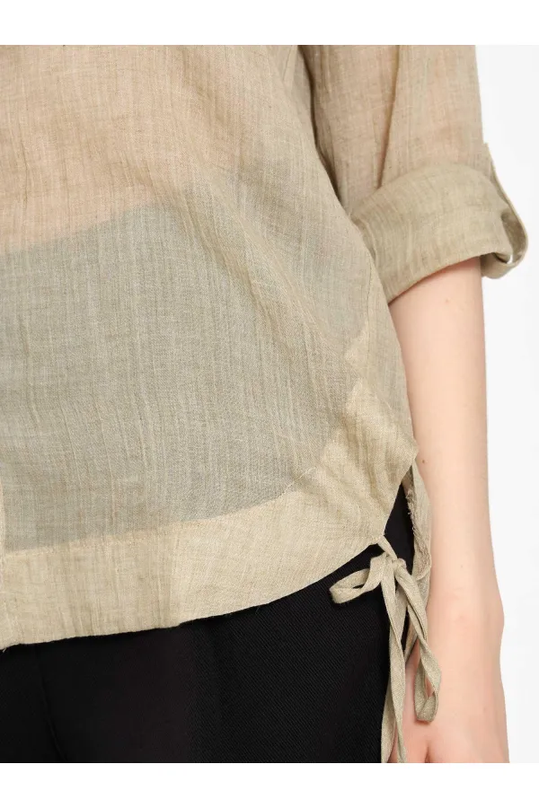 080825 Cotton Shirt with Hem 080825 Cotton Shirt with Hem