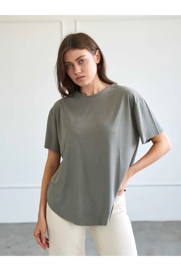 050746 Kısa Kollu Örme T-shirt
