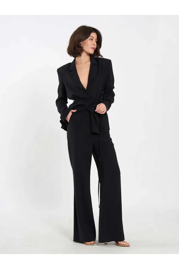 Pantalon à ceinture droite 031663