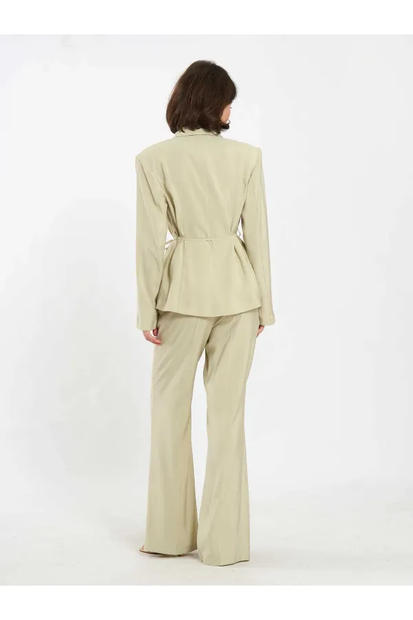 Pantalon à ceinture droite 031663