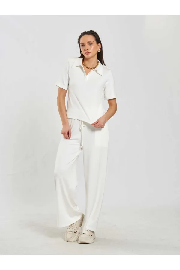 Pantalon à taille élastique 031628