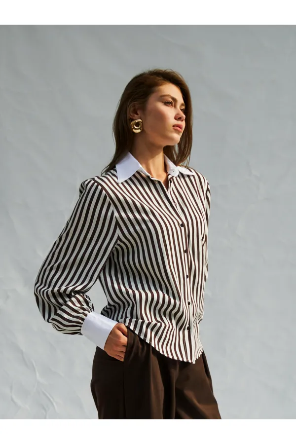 080726 Garnili Erkek Yaka Gömlek