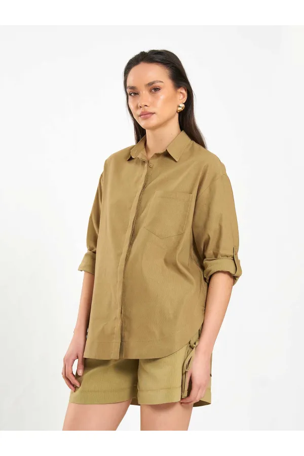 080783 Chemise à jupe encadrée