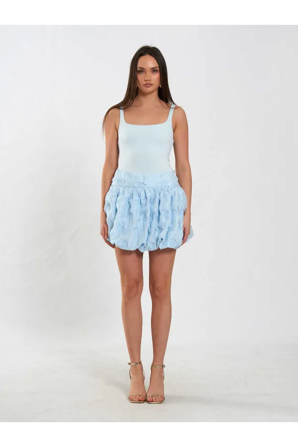 Jupe ballon avec corsage à la taille 041166