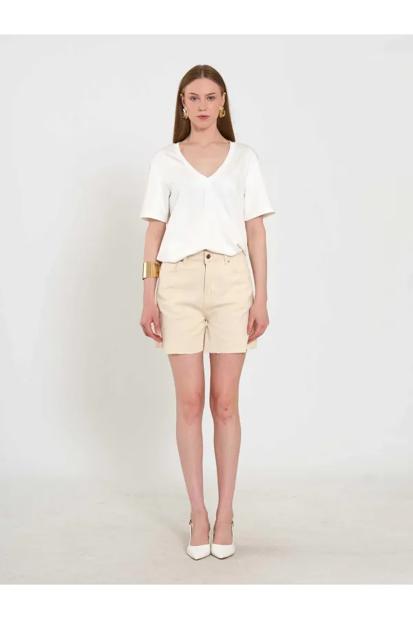 010877 Denim Mini Shorts