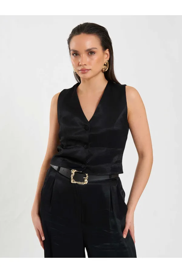 120734 Basic Saten Yelek