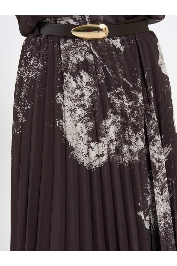 041189 Suluboya Efektli Piliseli Etek