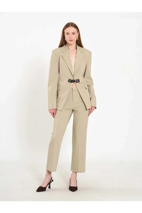 131066 Stella Jacket with Front Belt Buckle