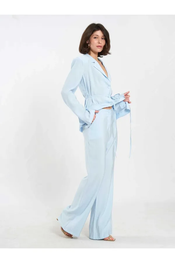 Pantalon à ceinture droite 031663