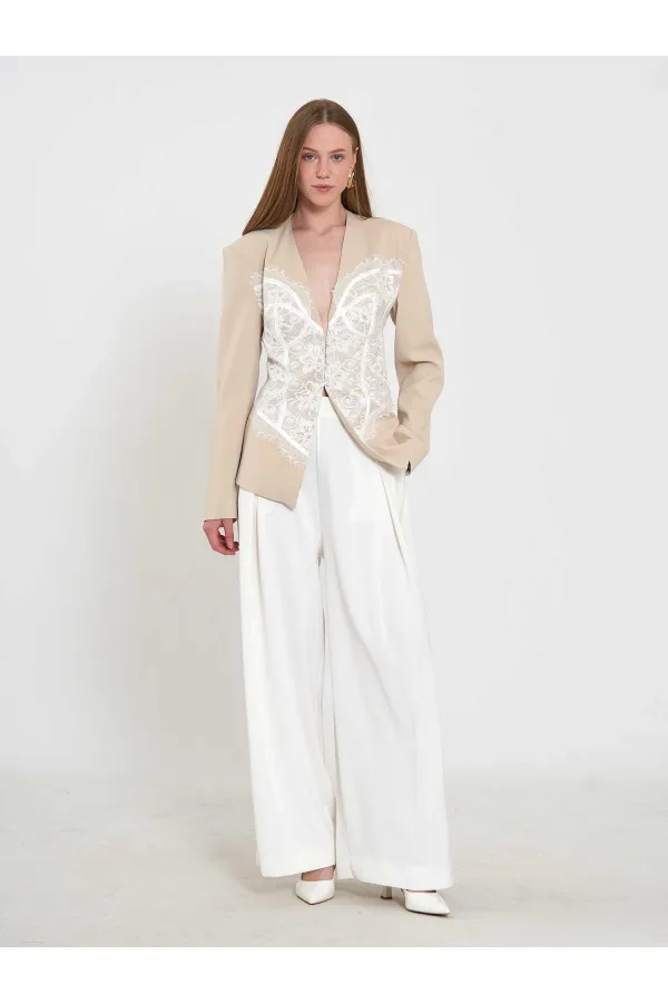 131064 Lace Corset Fit Jacket