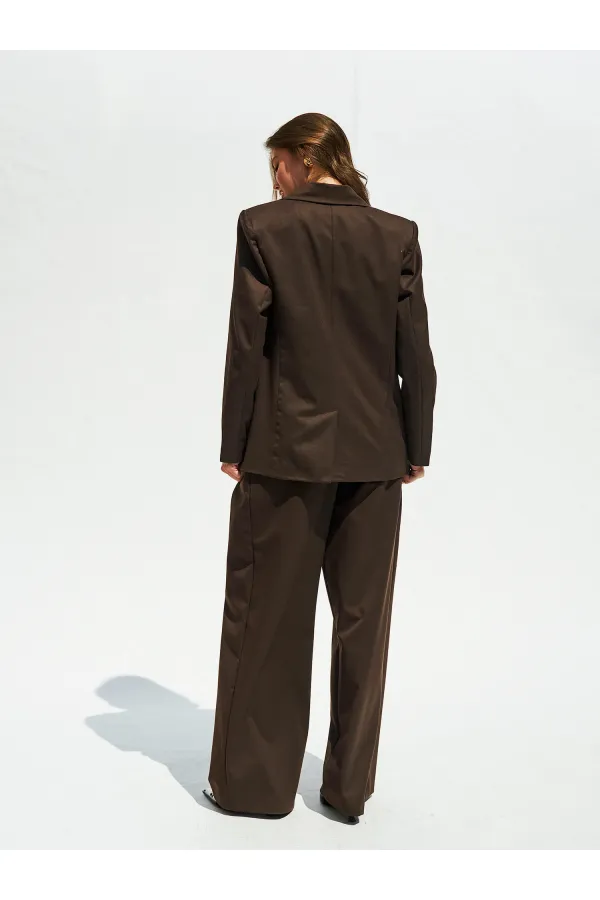 130984 Single-Button Blazer Jacket