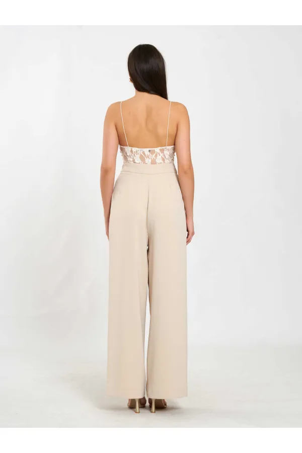 031635 A pileli Bol Paça Pantolon