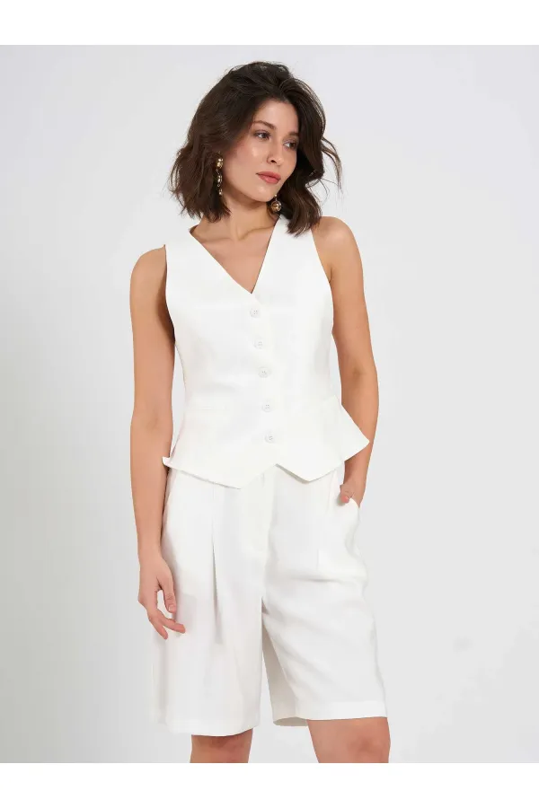 010876 Tek Pileli Bermuda