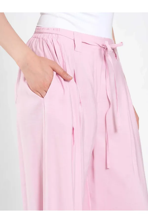 031678 Elastic Waist Detail Belted Trousers 031678 Elastic Waist Detail Belted Trousers
