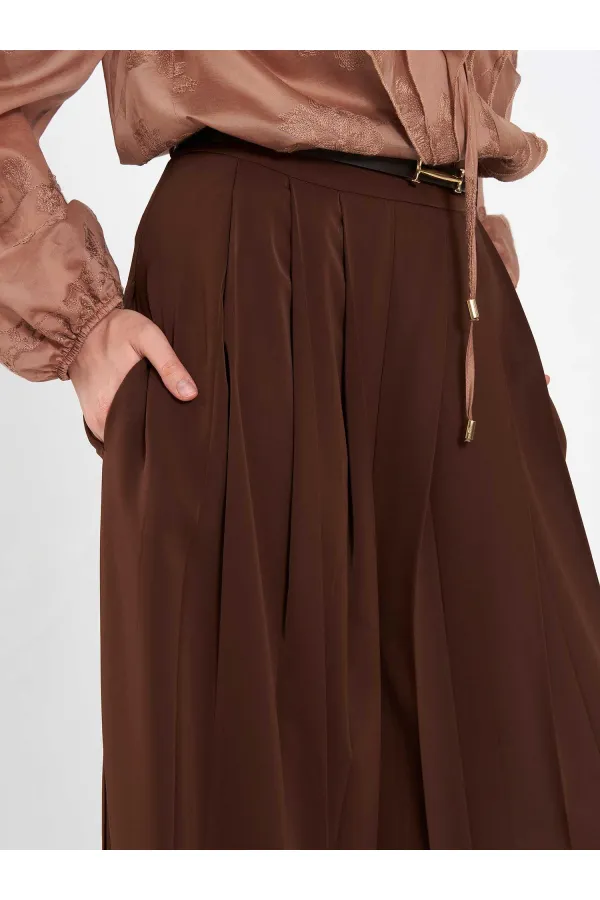 031676 Pleated Loose Fit Belted Trousers 031676 Pleated Loose Fit Belted Trousers