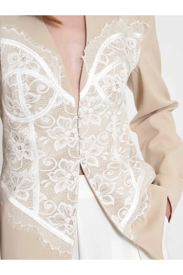131064 Lace Corset Fit Jacket