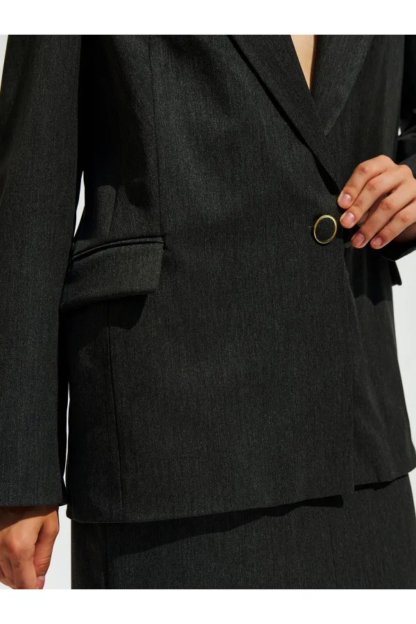 130984 Veste blazer à un bouton