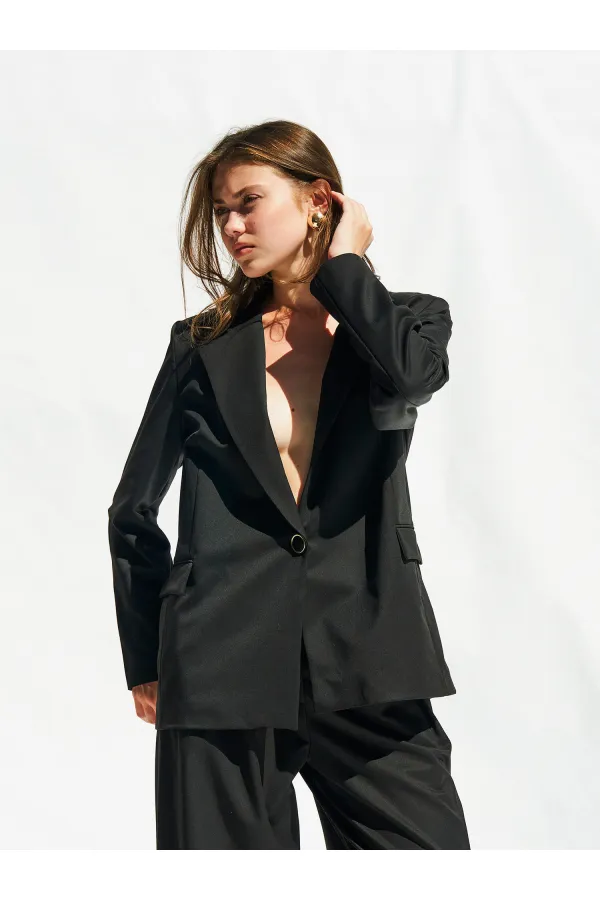 130984 Veste blazer à un bouton