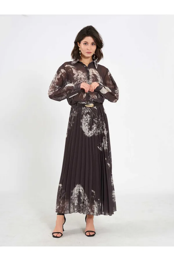 041189 Suluboya Efektli Piliseli Etek