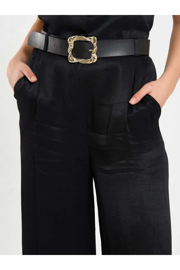 031624 Belt Detail Single Pleat Trousers