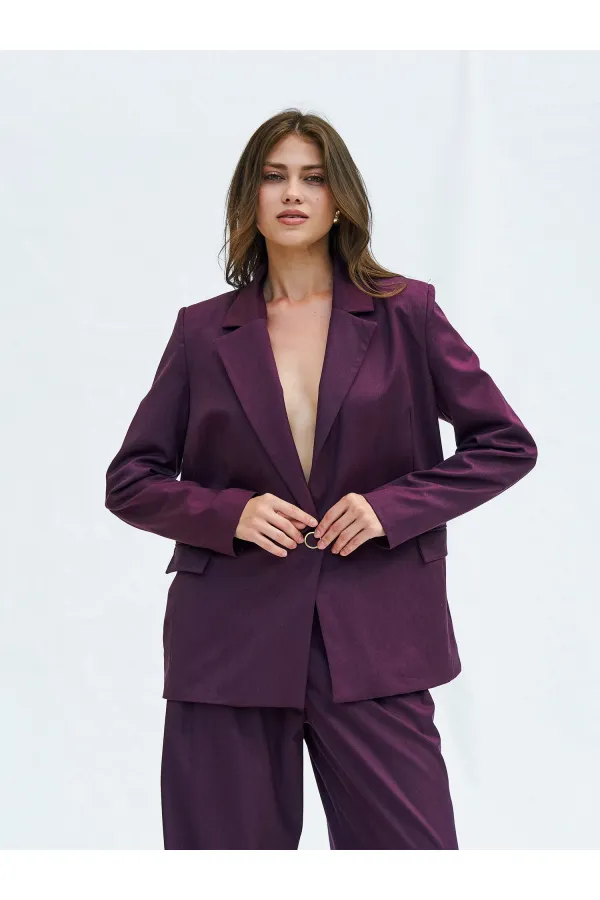 130984 Veste blazer à un bouton