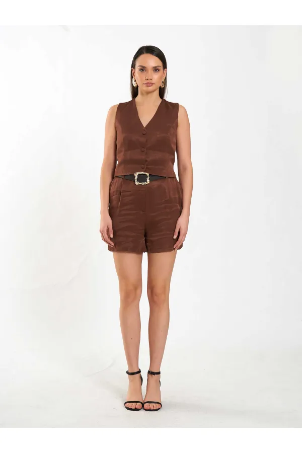 120734 Basic Satin Vest