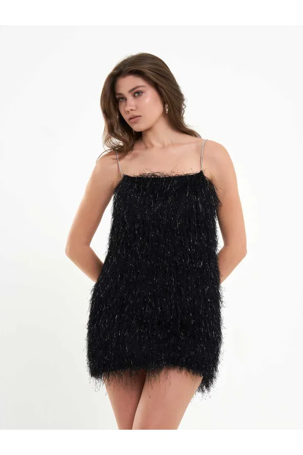 111658 Fringed Mini Dress