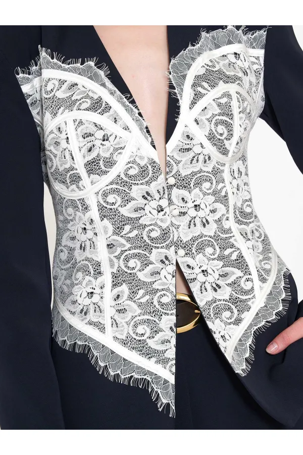 131064 Lace Corset Fit Jacket