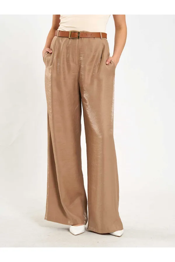 031660 Single Pleated Wide Belt Trousers