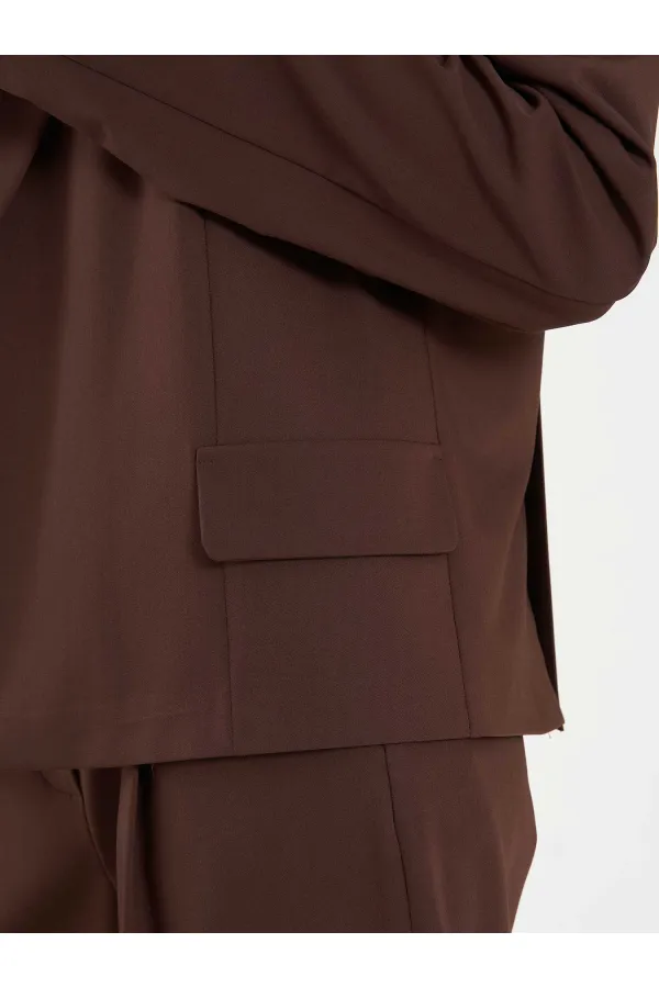 Veste oversize à épaules larges 131044