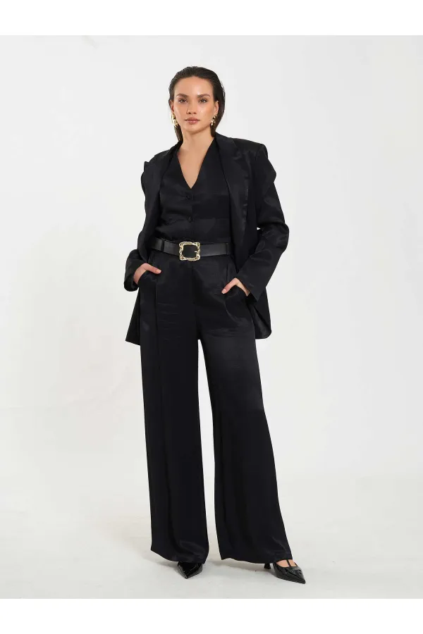 031624 Belt Detail Single Pleat Trousers