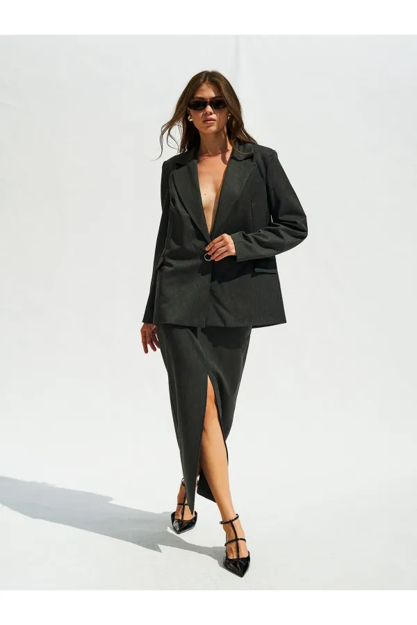 130984 Veste blazer à un bouton