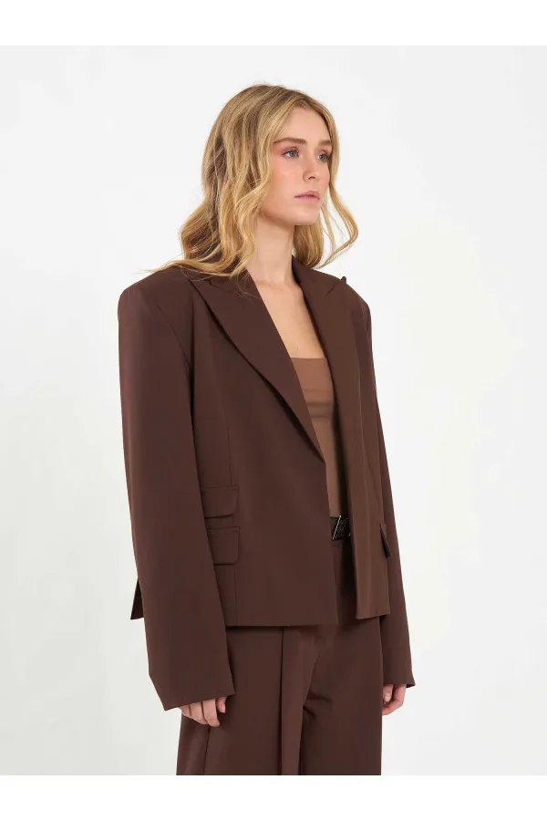 Veste oversize à épaules larges 131044