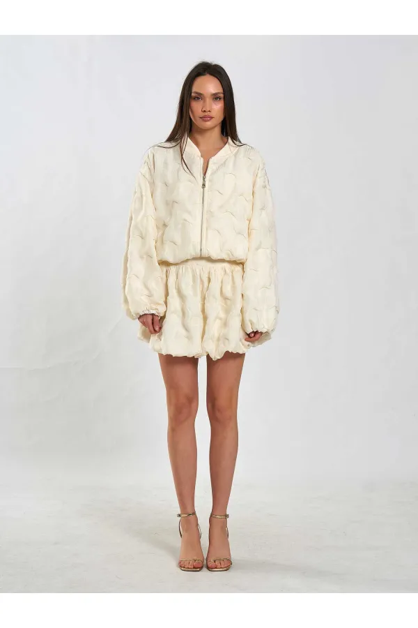 160893 Bomber Fermuarlı Ceket