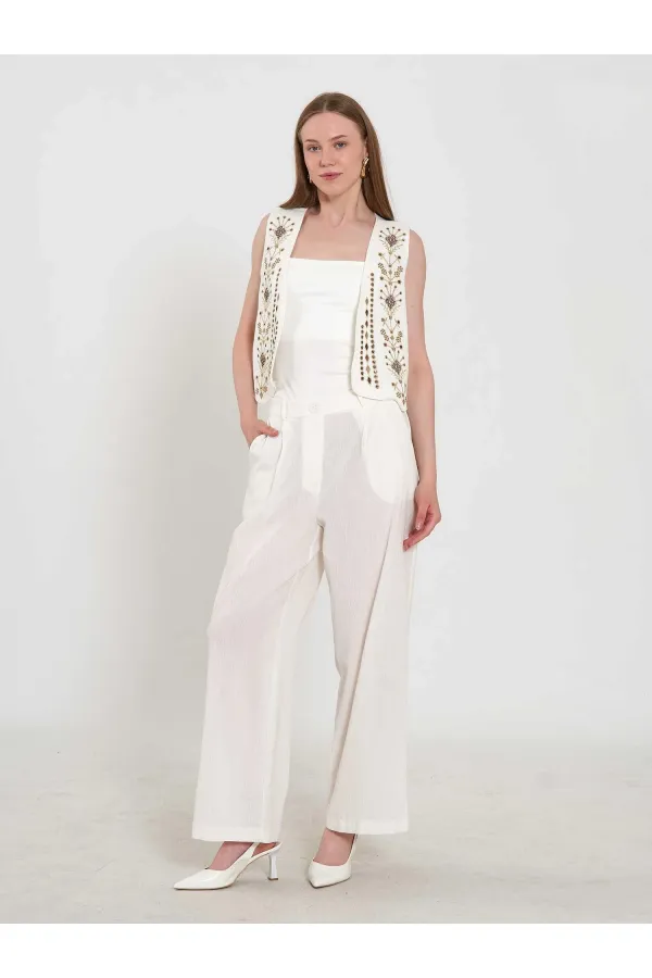 220524 Embroidered Vest Set