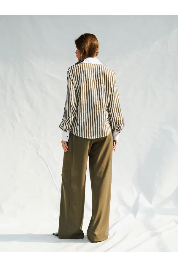 080726 Garnili Erkek Yaka Gömlek