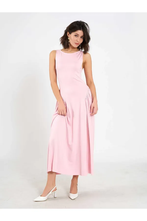111717 Sleeveless Midi Dress