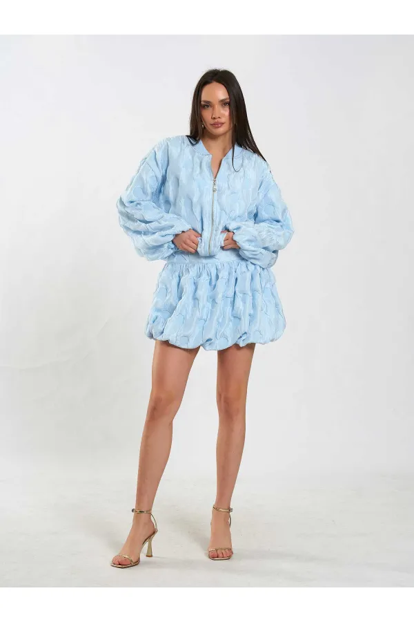 160893 Bomber Fermuarlı Ceket