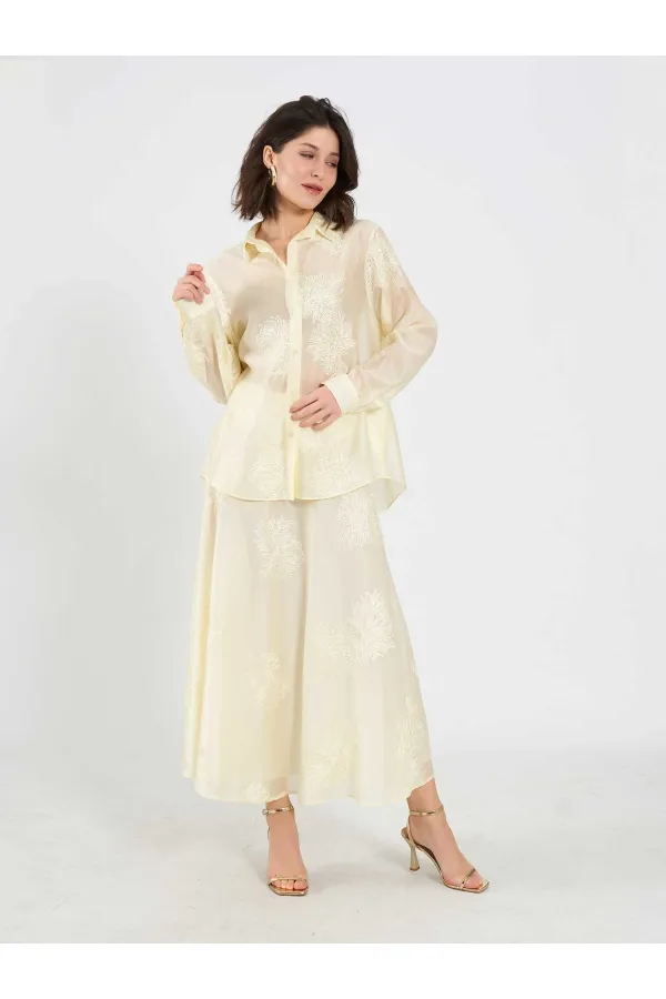 Chemise oversize brodée 080781