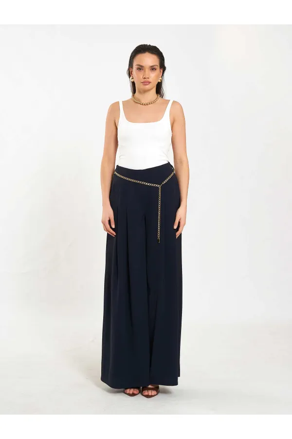 060332 U-Neck Slim Collar Tank Top