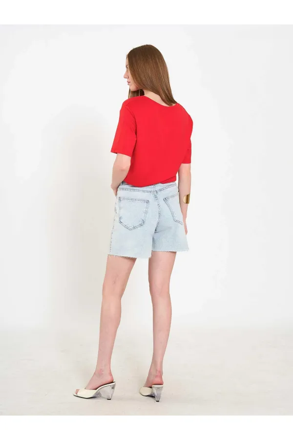 010877 Denim Mini Shorts
