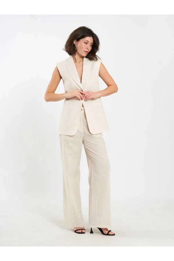 Gilet matelassé à un bouton 120736