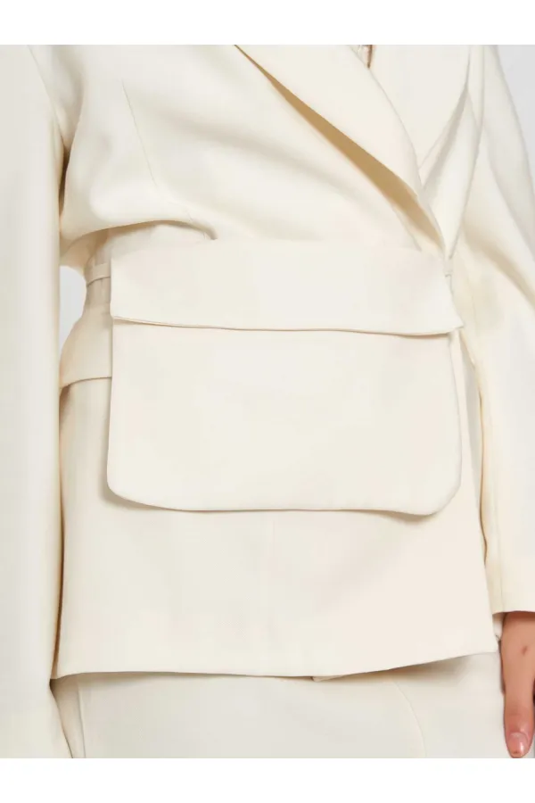 131057 Çantalı Oversize Ceket