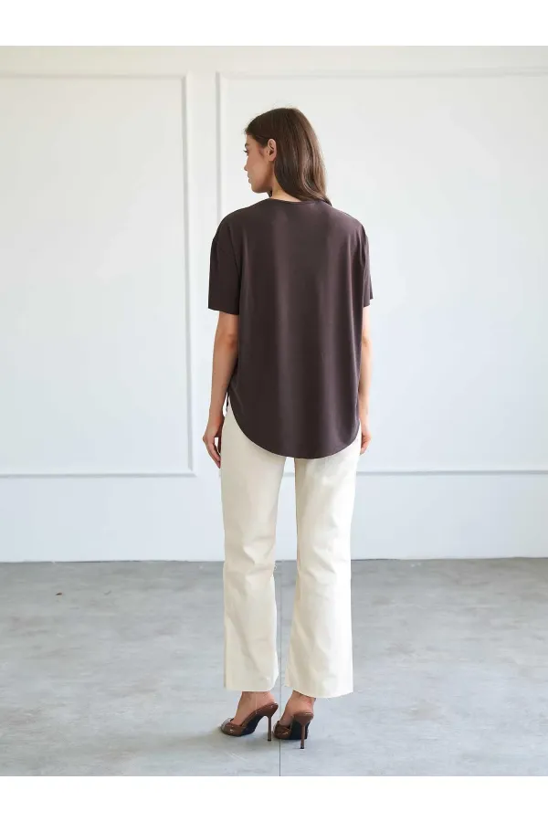 050746 Kısa Kollu Örme T-shirt