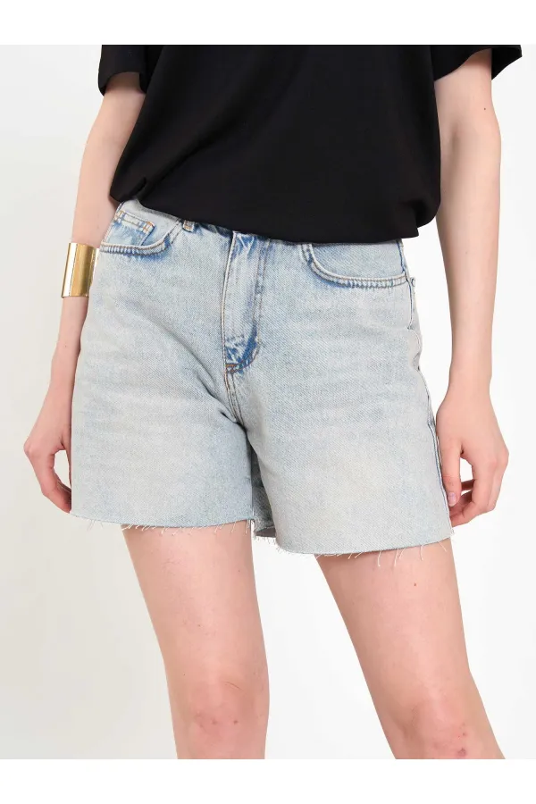 010877 Denim Mini Shorts